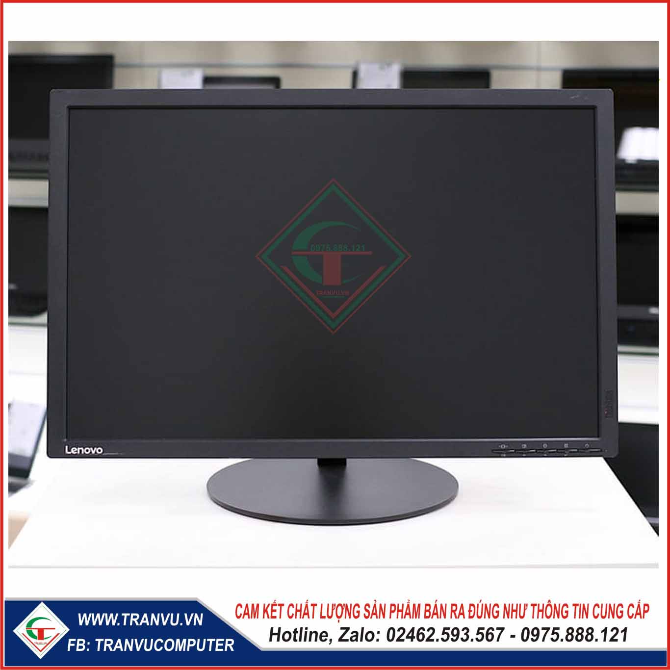 Màn hình Like New Lenovo ThinkVision 24” T2454 LED Backlit bảo vệ mắt